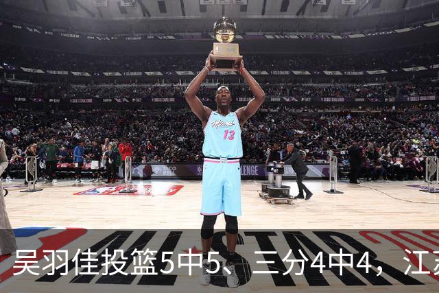 吴羽佳投篮5中5、三分4中4，江苏最多落后20分追到只差1分